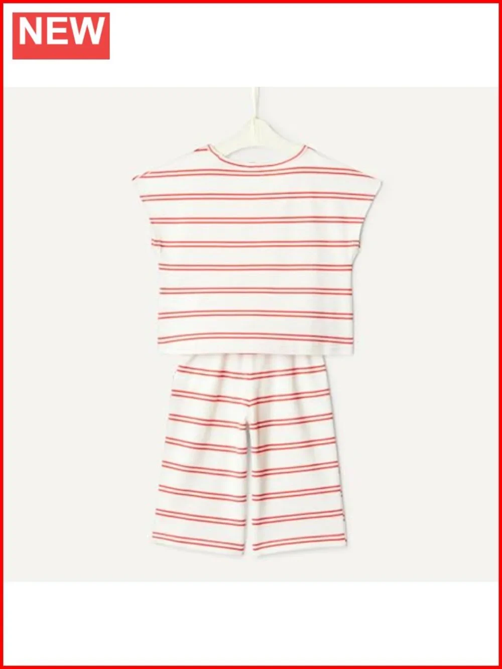 Toddler Baby Girls Cotton Pique Short Sleeve T-Shirt & Pants Play Set